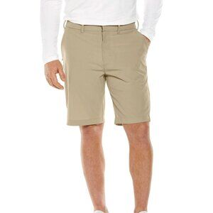NWT Coolibar Casual Khaki Tan UPF 50+ Sun Protection Shorts Men's 32W